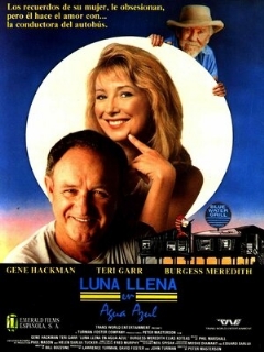 Полная Луна в голубой воде