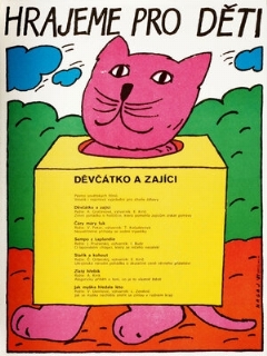 Постер: Девочка и зайцы